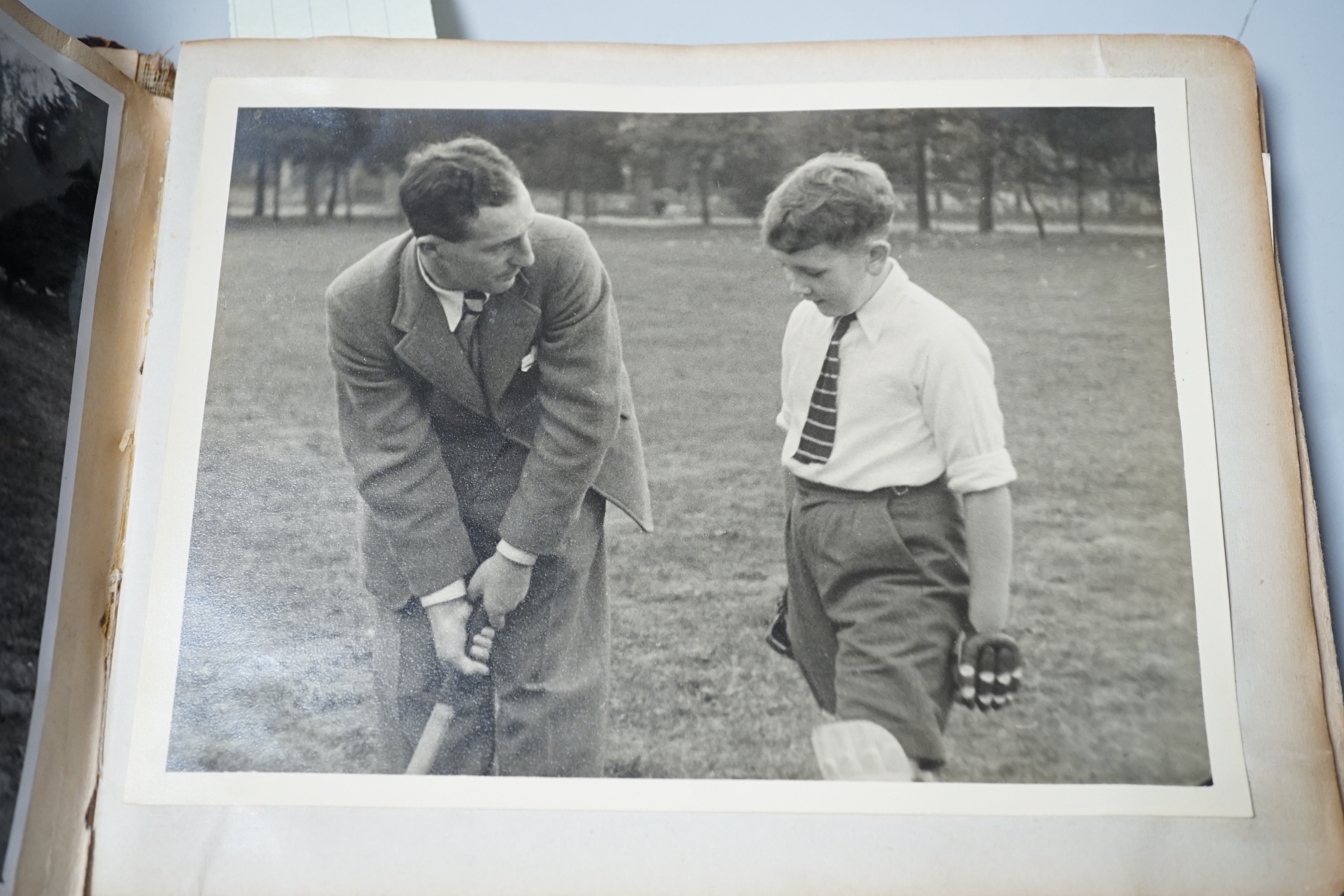 England, Australia and West Indies Cricketers 1948-50 signatures and inscriptions including Don Bradman, plus photos